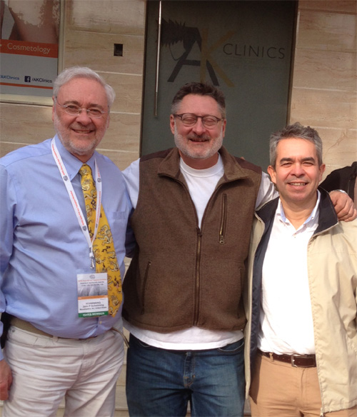 Dr. Schwinning with Dr. John Cole of the US and Dr. Paco Jimenez of Spain.